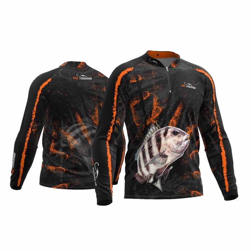 CAMISA SARGO GOLA PADRE COM ZIPER REF 017