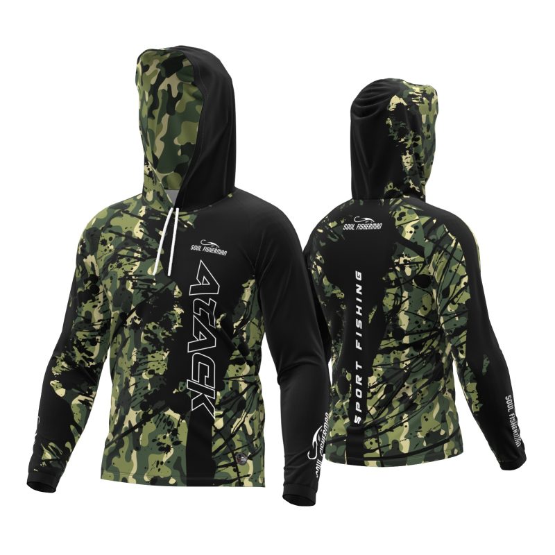 CAMISA DE PESCA COM CAPUZ REF:004