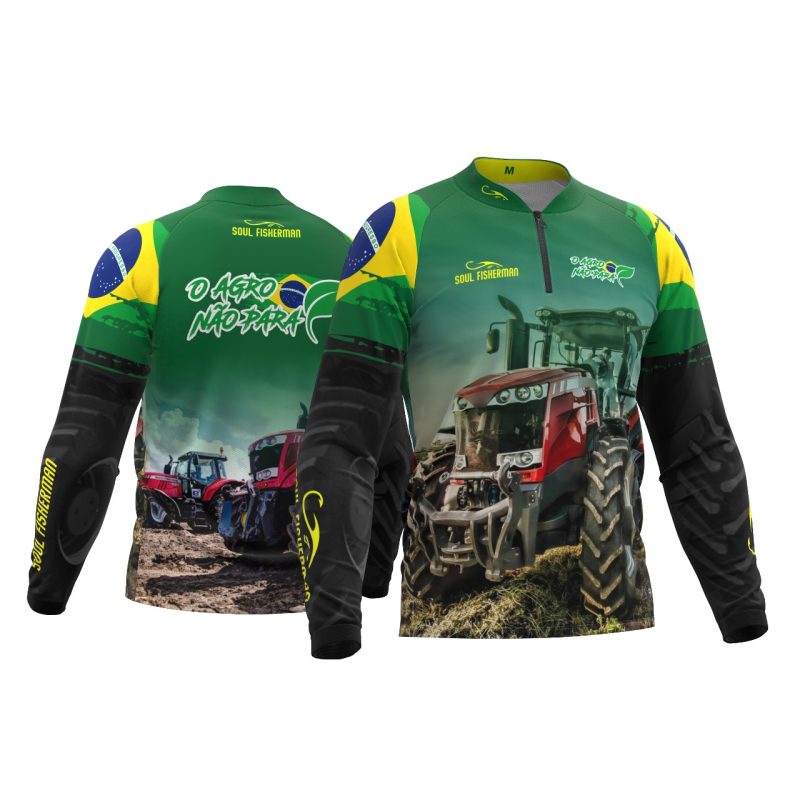 CAMISA O AGRO NÃO PARA UV50+